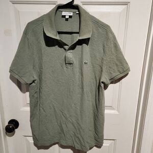 Lacoste XXL Men's Green Short Sleeve Polo Shirt Preppy Casual Golf